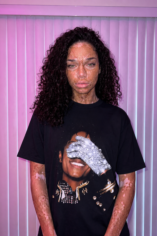 Handpainted MJ Tshirts with rhinestones