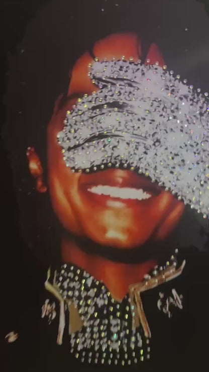 Handpainted MJ Tshirts with rhinestones
